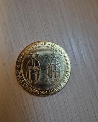 Medaglia Finale Champions 02/03 Juve Milan  