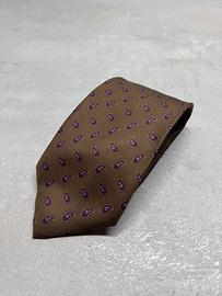 Cravatta in seta elegante fantasia Uomo