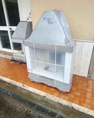 Caminetto prefabbricato in refrattario M100