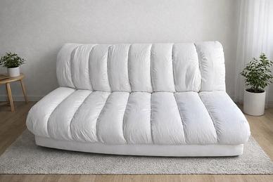 Divano design moderno bianco 2 posti