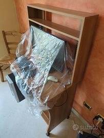 2x scrivanie per PC con ruote