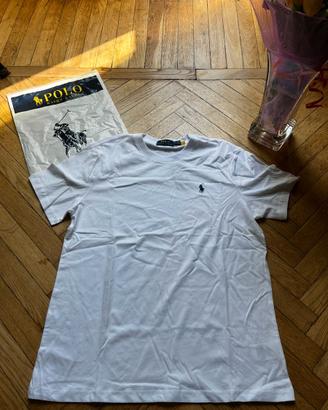 Maglia Polo Ralph Lauren NUOVA BIANCA L