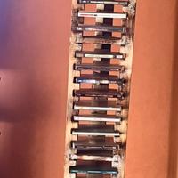 Colonna etnica  porta CD in legno . Barletta.