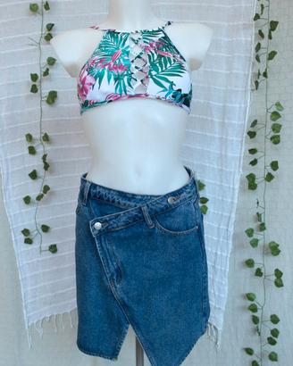 Gonna in denim Size S + top in omaggio