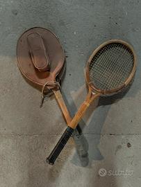 Racchette da tennis vintage in legno