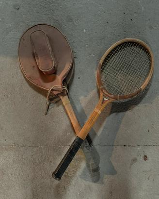 Racchette da tennis vintage in legno