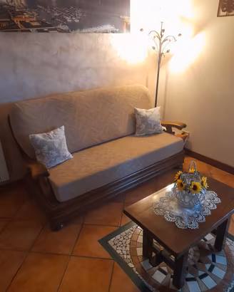 Divano letto in legno