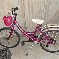 2 bici bambina con raggio 16" e raggio 20"