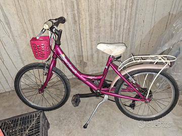 2 bici bambina con raggio 16" e raggio 20"