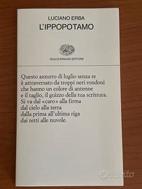 Luciano Erba, L’ippopotamo, Einaudi 1989
