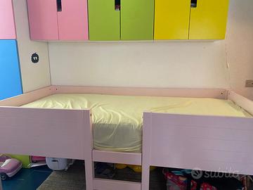 Letto per bambini rosa 90x200