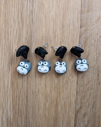 Set di 4 Orecchini Totoro