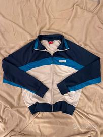 Giacca vintage puma blu e bianca S