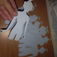 11 manichini lunghi 20cm gancetto appendibile diam