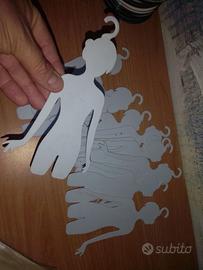 11 manichini lunghi 20cm gancetto appendibile diam