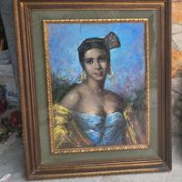 quadro antico 1956 ritratto