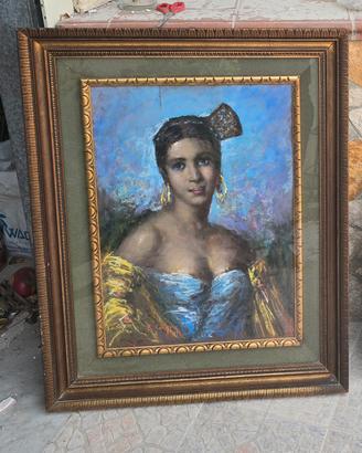 quadro antico 1956 ritratto
