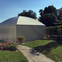 Gazebo 4x4 piantoni con gronda