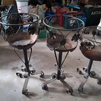 porta vasi ferro battuto