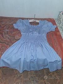 Vestito donna Vestitino Cotone Maniche sbuffo