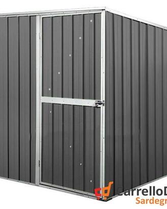 Box giardino lamiera acciaio 175x185 grigio scuro