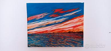 Quadro mare multicolore