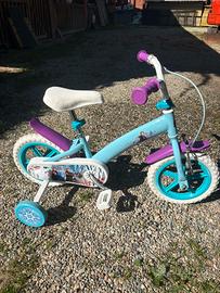 Bici bambina 12 frozen con rotelle 3/5 anni