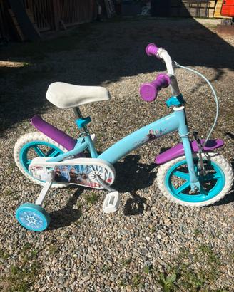 Bici bambina 12 frozen con rotelle 3/5 anni