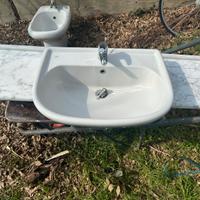 Piano in marmo bianco carrara per mobile bagno