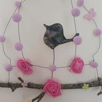 gabbietta con uccellino fatta a mano 