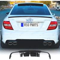 DIFFUSORE MERCEDES W204 07-14 LOOK C63 AMG NERO LU