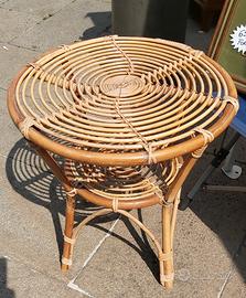 Tavolino vintage in bambù 