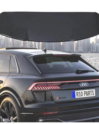 SPOILER ALETTONE PER AUDI Q8 18-23 LOOK RSQ8 NERO 