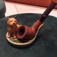 Cane cagnolino in ceramica porta pipa Wade England