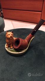 Cane cagnolino in ceramica porta pipa Wade England