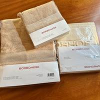 Set asciugamani + tappeto bagno Borbonese
