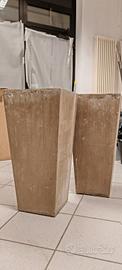  2 Porta vaso in cemento 