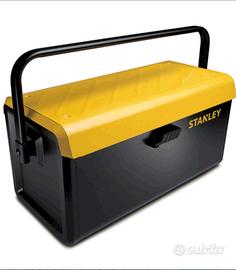 CASSETTA STANLEYPORTAUTENSILI in metallo 47 pezzi 