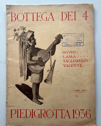 Canzoniere Piedigrotta 1936 BOTTEGA DEI 4 Bovio Mu