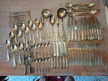 set posate placcate argento