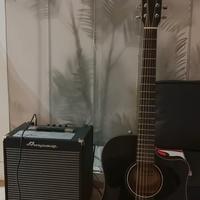 Chitarra acustica FENDER+ ampli Ampeg 30w