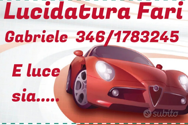 Lucidatura fari