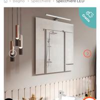 Specchio bagno 70x90