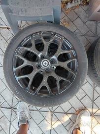 4 cerchi smart 453 completi di gomme 80x100