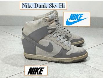 Nike Dunk Sky Hi Sneakers con Zeppa Pelle n.39