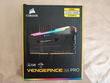 Ram Corsair RGB PRO 3600MHZ 16X2 32gb XMP C. Nuove