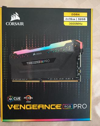 Ram Corsair RGB PRO 3600MHZ 16X2 32gb XMP C. Nuove