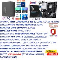 PC INTEL 10 CORE 16GB RAM DDR5 SSD WIN11 PRO