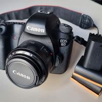  Canon 6D - Obiettivo 50mm 1.8  - 3 Batterie