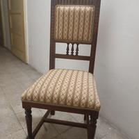 Set 4 Sedie Vintage in Legno Massello